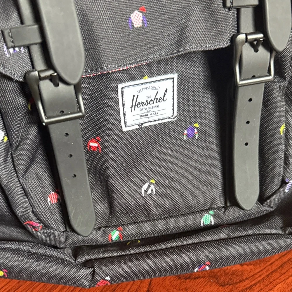 Herschel Supply Company Black Backpack with Multicolor Accents